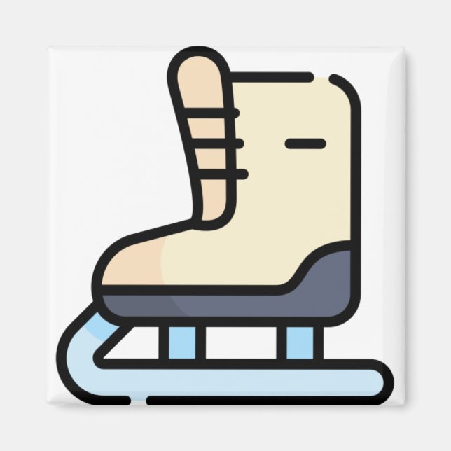 isskridskor magnet (Framsidan)