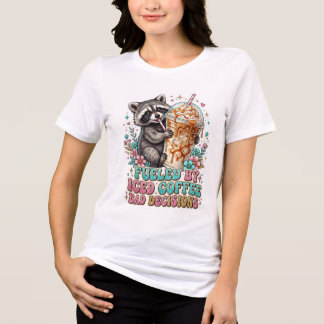 Isskuggen Kaffe Söt Tvättbjörn Kaffe Design T Shirt