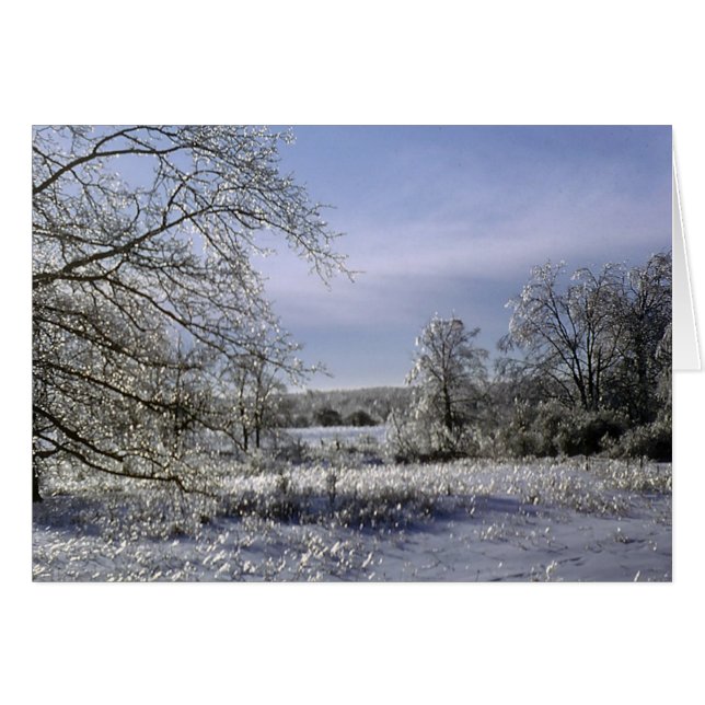 Isstorm 1 hälsningskort (Framsidan Horizontal)