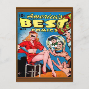 Issue 25 Best Superassistance Tecknad America Vykort