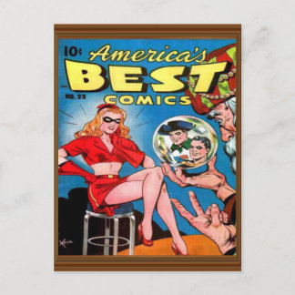 Issue 25 Best Superassistance Tecknad America Vykort