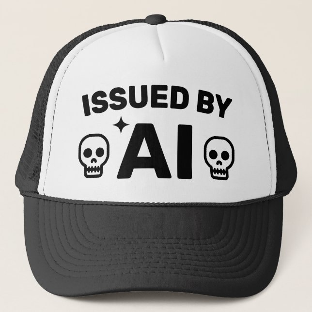 Issued by AI™ Trucker Hat Keps (Framsida)