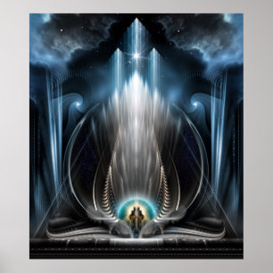 Issvision av den periala vyväggen Poster
