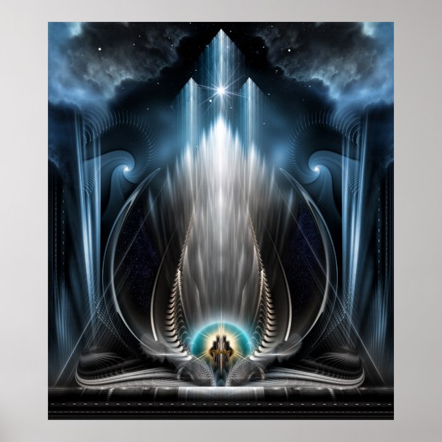 Issvision av den periala vyväggen Poster (Framsidan)