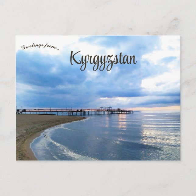 Issyk Kul i Kirgizistan Vykort (Framsida)