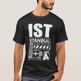 IST Havalimanı Istanbul flygplats T Shirt