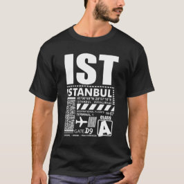 IST Havalimanı Istanbul flygplats T Shirt