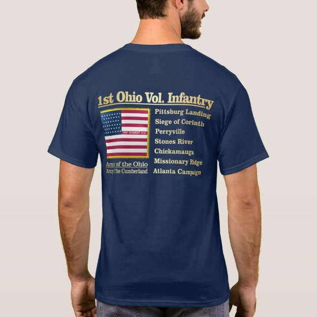 Ist Ohio Volunteer Infantry (BH) T Shirt (Baksida)