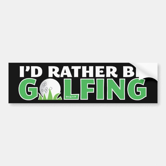 Istället är det golfspel som spelar Golfputt Hål i Bildekal (Framsidan)
