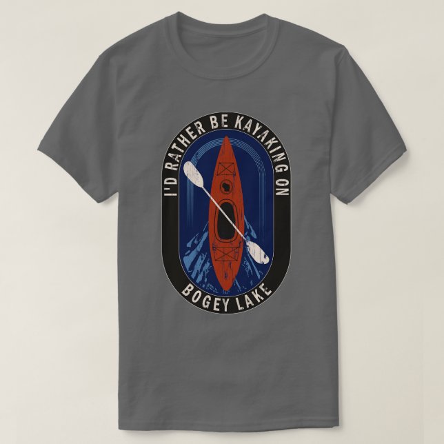 Istället är Kayaking på Bogey Sjö i Wisconsin T Shirt (Design framsida)