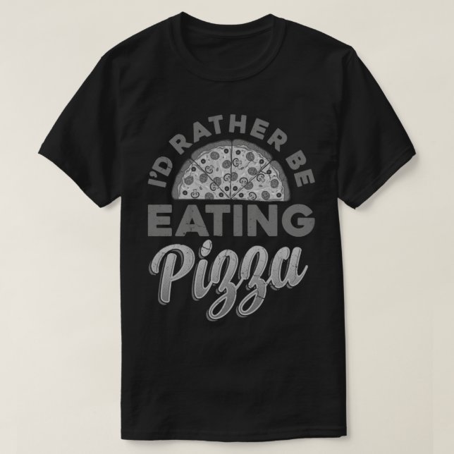 Istället för att äta Pizza Italia Food Italia Ital T Shirt (Design framsida)