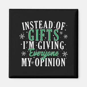 Istället För Att Ge Alla Min Lök Rolig Xmas Magnet