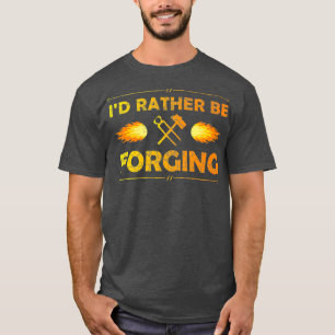 Istället för att glömma till Blacksmith Knifema T Shirt