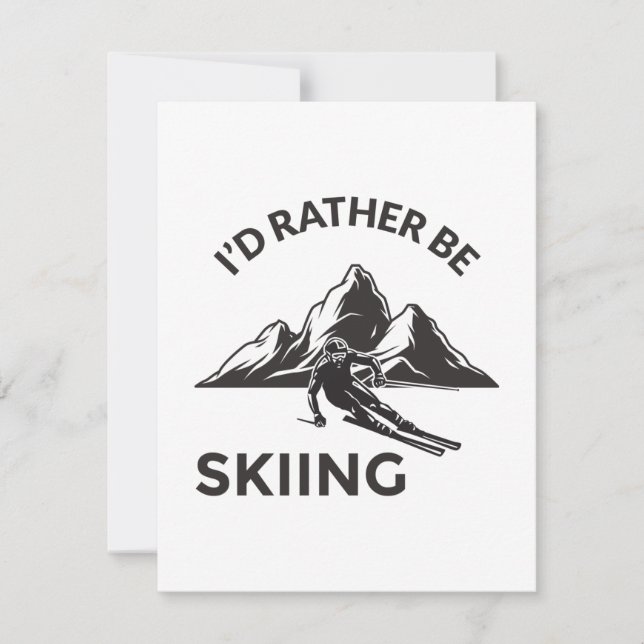 Istället för att hoppas över - Skier Gift, Winter  (Framsida)