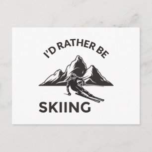 Istället för att hoppas över - Skier Gift, Winter  Vykort