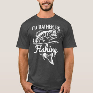 Istället för att vara Fisherman Funy Fisherman Fun T Shirt