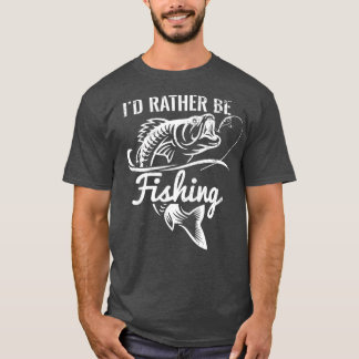 Istället för att vara Fisherman Funy Fisherman Fun T Shirt