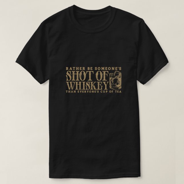 Istället var det nån som var liten av Whiskey Funn T Shirt (Design framsida)