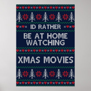 Istället vara hemma och titta på julfilmer poster