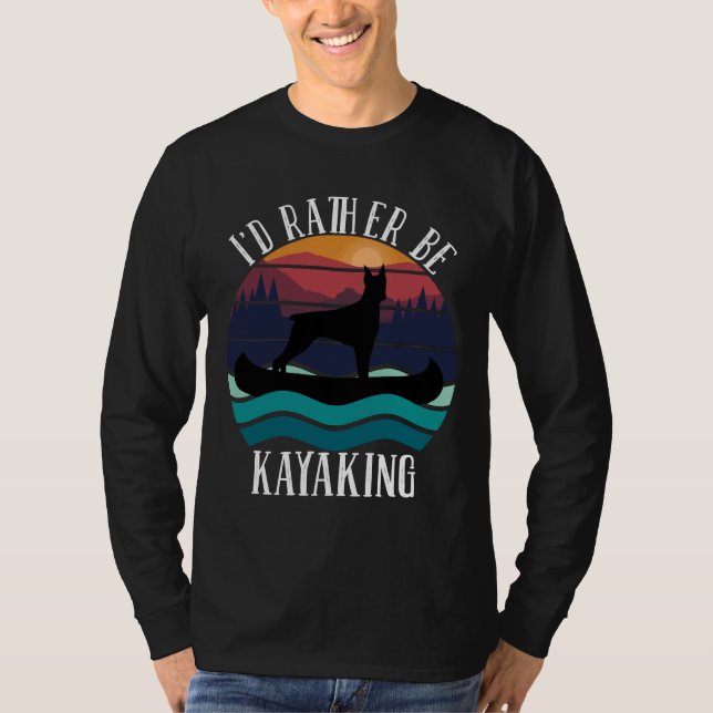 Istället vara Kayaking Doberman 1009 T Shirt (Framsida)