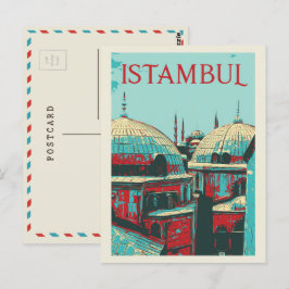 Istambul Hagia Sophia illustration Turkiet Postcar Vykort