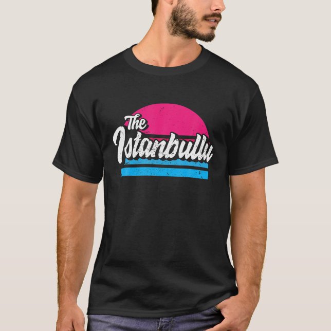 Istanbul 34 Medlemsstat Turkiet Retro Gift Idea T Shirt (Framsida)