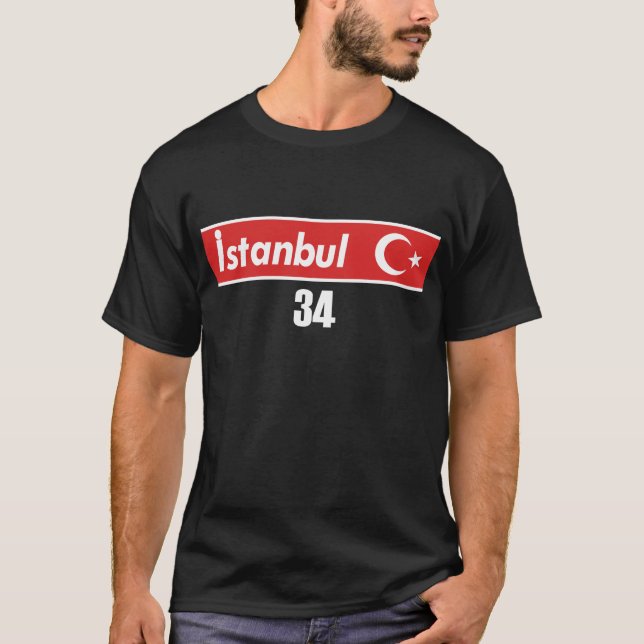 Istanbul 34 Türkiye T Shirt (Framsida)