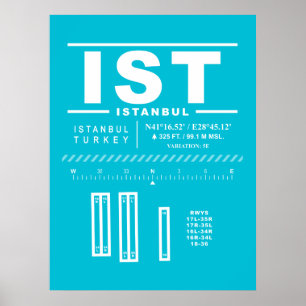 Istanbul Airport IST Poster