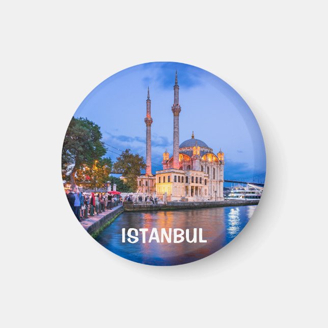 Istanbul, baroque moskén från Ortakoy, Turkiet Magnet (Framsidan)