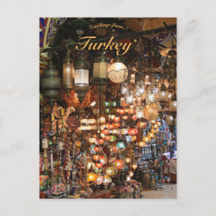 Istanbul Bazaar i Turkiet vykort