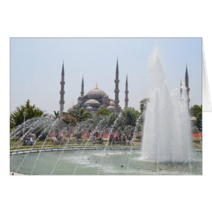 İstanbul blåttmoské hälsningskort