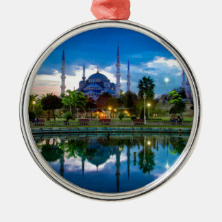Istanbul blåttmoské i Turkiet Julgransprydnad Metall
