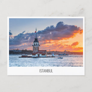 Istanbul - Bosporen Strait och Maiden Torn Helg Vykort