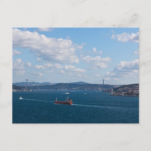 Istanbul Bosporus Vykort (Framsida)