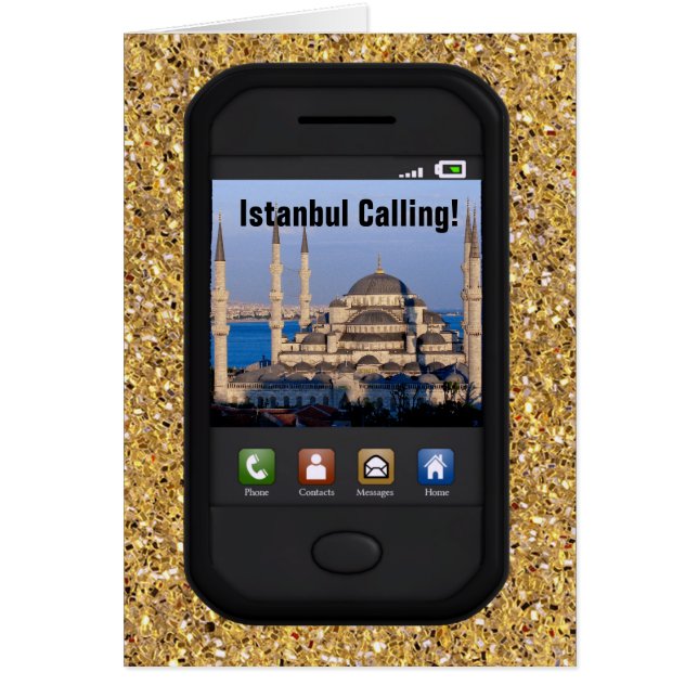 Istanbul Calling Hälsningskort (Framsidan)