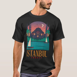 Istanbul City - Turkiet Skyline T Shirt