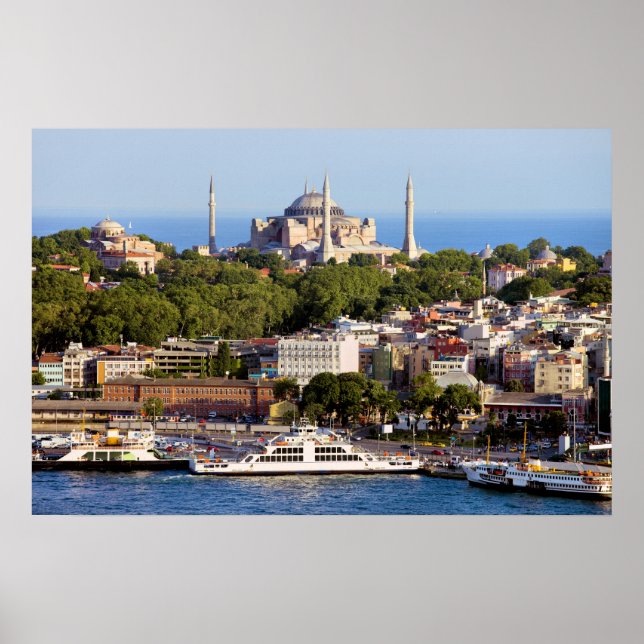 Istanbul Cityscape i Turkiet Poster (Framsidan)