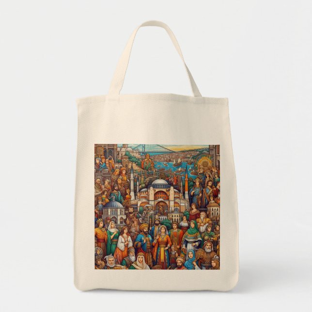 Istanbul Culture Tote Bag Tygkasse (Framsidan)