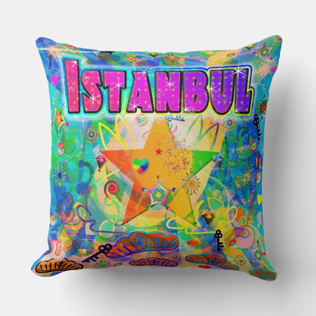 Istanbul Epoch Hour Pillow Kudde (Framsida)