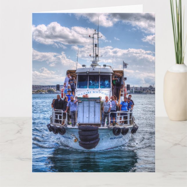 Istanbul Ferry Boat Bosphorus Kort (Framsida)
