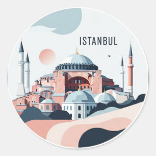 Istanbul Hagia Sophia Runt Klistermärke