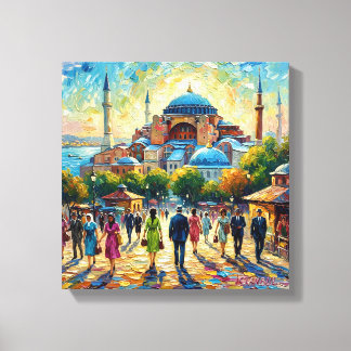Istanbul Hagia Sophia Waterfront Home Decor Canvastryck