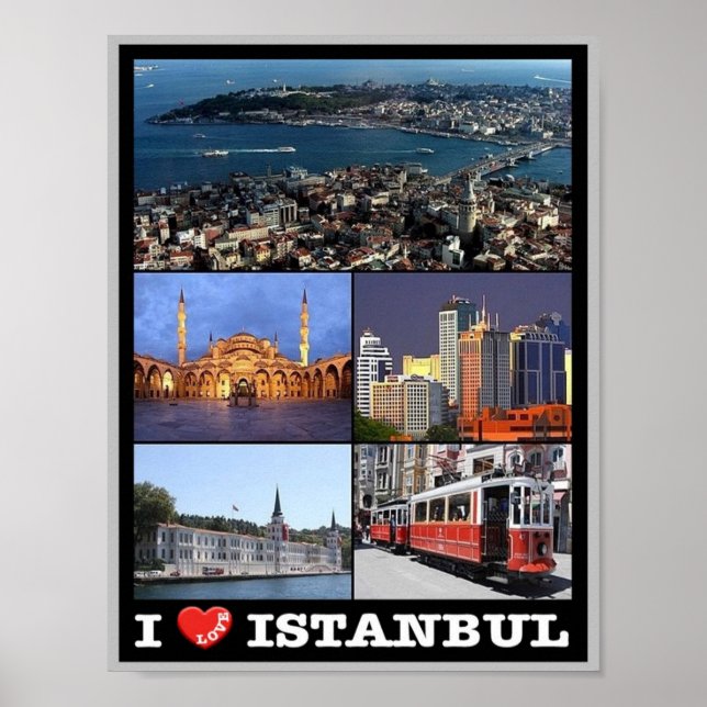 Istanbul - I Kärlek - Turkiet - I Poster (Framsidan)