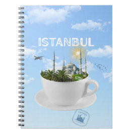 Istanbul i Tekopp - Skyline - Turkiska gift Anteckningsbok