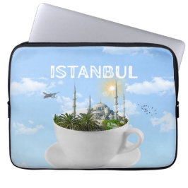 Istanbul i Tekopp - Skyline - Turkiska gift Laptop Fodral