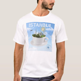 Istanbul i Tekopp - Skyline - Turkiska gift T Shirt