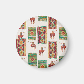 Istanbul-matkaffe: Vintage Mönster Magnet