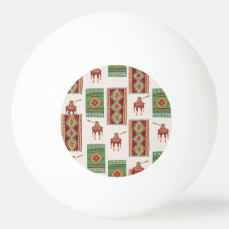 Istanbul-matkaffe: Vintage Mönster Pingisboll