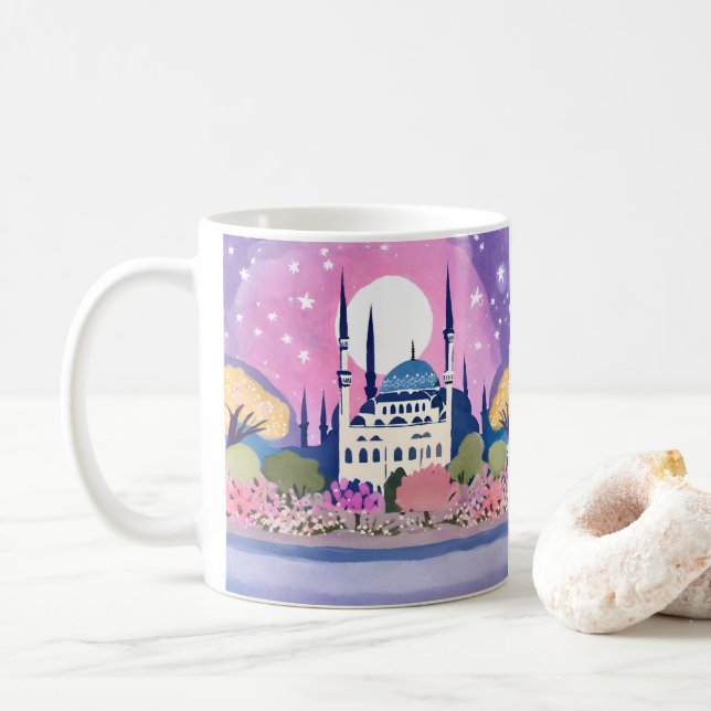 Istanbul Mosque med Minarets Kaffemugg (Med munk)