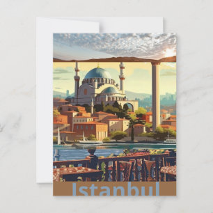 Istanbul Reskonst för vykort, Istanbul Turkiet Pos Vykort
